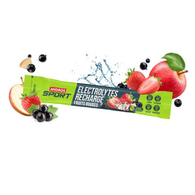 Stick électrolytes fruits rouges 25 g – Andros Sport