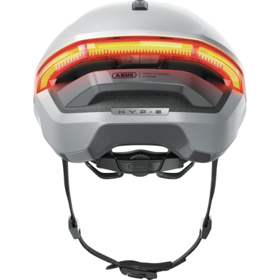 Casque ABUS HYP‑E ACE Gris – Urbain LED & Clignotants VAE
