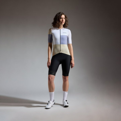Maillot vélo femme Gore Swiftride Block blanc/violet - Taille S