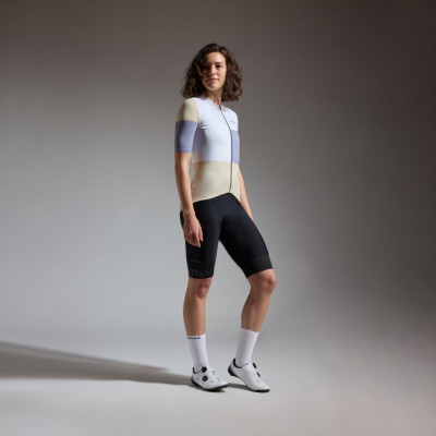 Maillot vélo femme Gore Swiftride Block blanc/violet - Taille S