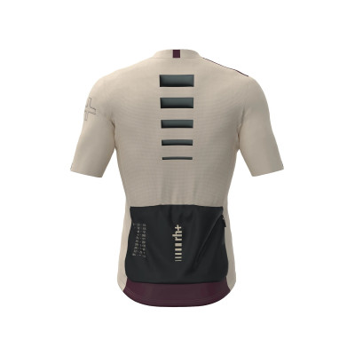 Maillot vélo RH+ Pacer Pro Beige – Respirant & Léger Maillot vélo RH+ Pacer Pro Beige – Respirant & Léger