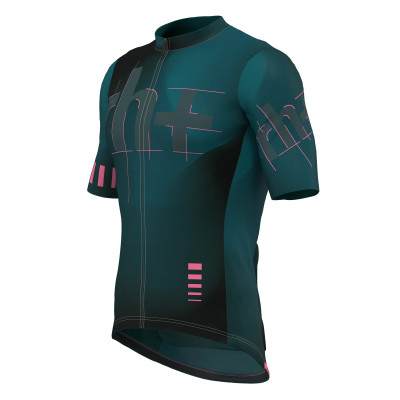 Maillot vélo RH+ Pacer Pro Vert – Léger & Respirant Maillot vélo RH+ Pacer Pro Vert – Léger & Respirant