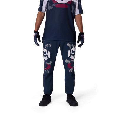 Pantalon VTT Fox Ranger Tactile Bleu/Blanc – Résistant