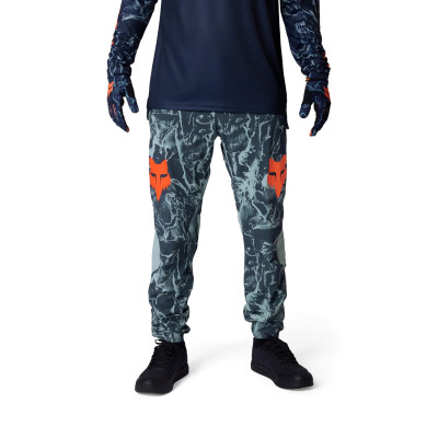 Pantalon VTT Fox Ranger Image Print Bleu/Orange