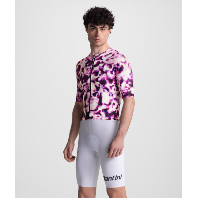 Santini UNICO PRINT – Maillot vélo unisexe léger