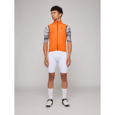 Gilet vélo Pissei Core Orange – Coupe‑vent ultra‑léger homme
