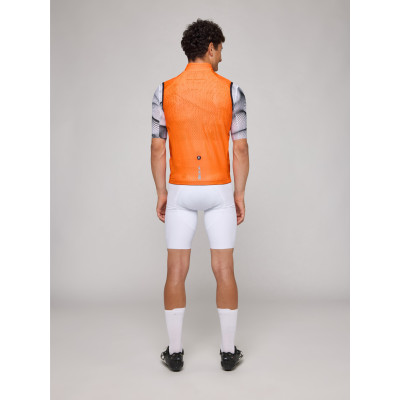 Gilet vélo Pissei Core Orange – Coupe‑vent ultra‑léger homme