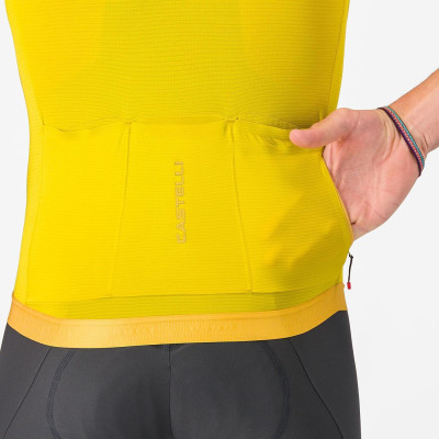 Maillot vélo haute performance Jaune – Confort et respirabilité Maillot vélo haute performance Jaune – Confort et respirabilité