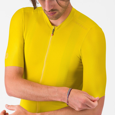 Maillot vélo haute performance Jaune – Confort et respirabilité Maillot vélo haute performance Jaune – Confort et respirabilité