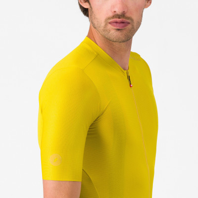 Maillot vélo haute performance Jaune – Confort et respirabilité Maillot vélo haute performance Jaune – Confort et respirabilité