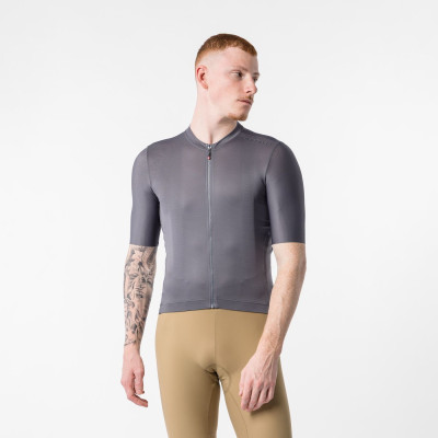 Maillot vélo haute performance Gris – Confort et respirabilité Maillot vélo haute performance Gris – Confort et respirabilité