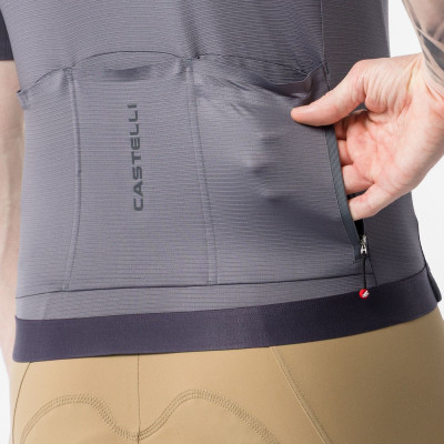 Maillot vélo haute performance Gris – Confort et respirabilité Maillot vélo haute performance Gris – Confort et respirabilité