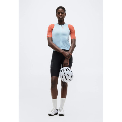 Maillot Castelli Corretto W Femme – Bleu/Paprika Vélo Route