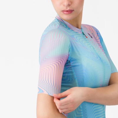 Maillot Castelli Cosmic Vortex Femme Bleu/Rose – Route Maillot Castelli Cosmic Vortex Femme Bleu/Rose – Route