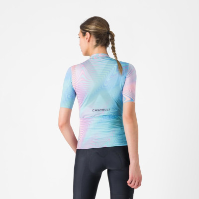 Maillot Castelli Cosmic Vortex Femme Bleu/Rose – Route Maillot Castelli Cosmic Vortex Femme Bleu/Rose – Route
