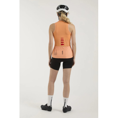 Maillot vélo femme Zero RH+ Aries Sleeveless orange