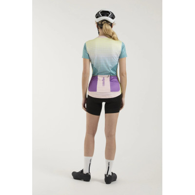 Maillot vélo femme Zero RH+ Sirio W jaune/bleu – Léger Maillot vélo femme Zero RH+ Sirio W jaune/bleu – Léger