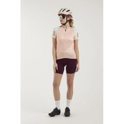 Maillot vélo femme Zero RH+ Sirio W abricot/bleu – Léger