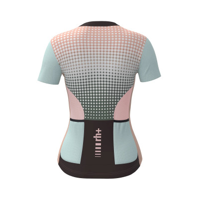 Maillot vélo femme Zero RH+ Sirio W abricot/bleu – Léger