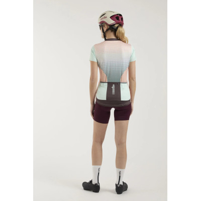 Maillot vélo femme Zero RH+ Sirio W abricot/bleu – Léger