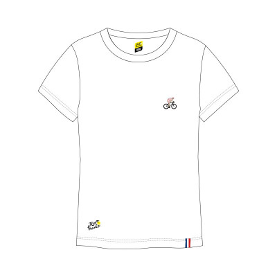 T‑shirt Essentiel Tour de France Blanc – Coton Bio Peigné