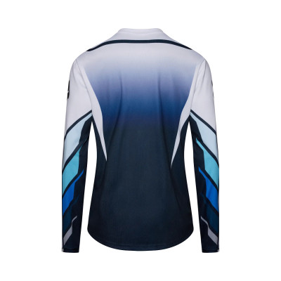 Maillot Fox Ranger Foudry LS Bleu/Blanc – VTT Homme