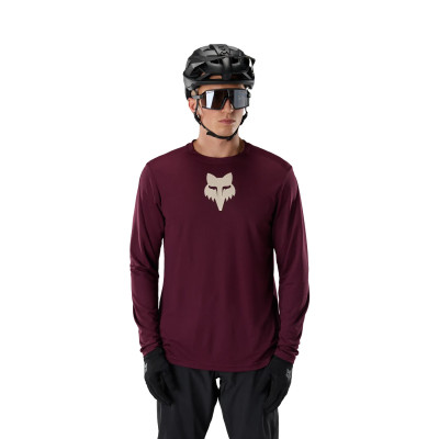 Maillot VTT Fox Ranger LS Bordeaux – Respirant & Confortable Maillot VTT Fox Ranger LS Bordeaux – Respirant & Confortable