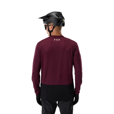 Maillot VTT Fox Ranger LS Bordeaux – Respirant & Confortable Maillot VTT Fox Ranger LS Bordeaux – Respirant & Confortable