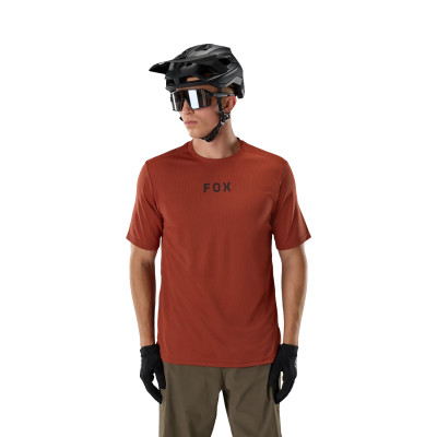Maillot Fox Ranger Wordmark Orange – VTT respirant homme Maillot Fox Ranger Wordmark Orange – VTT respirant homme