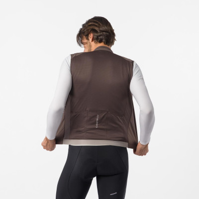 Gilet Castelli Espresso 2 Marron – Gilet vélo homme