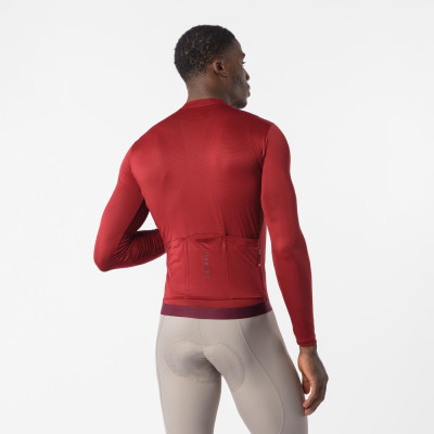 Maillot Castelli Espresso 2 LS Bordeaux – Homme vélo Maillot Castelli Espresso 2 LS Bordeaux – Homme vélo