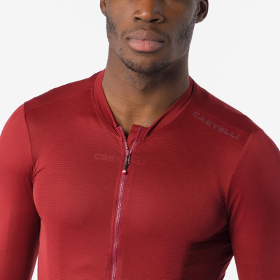 Maillot Castelli Espresso 2 LS Bordeaux – Homme vélo Maillot Castelli Espresso 2 LS Bordeaux – Homme vélo