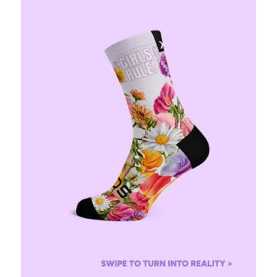 Chaussettes Sox Girls Rule Fleurs – Édition Limitée