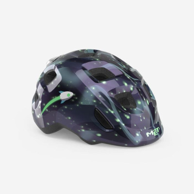 Casque vélo enfant MET Hooray espace phosphorescent léger et sécurisé