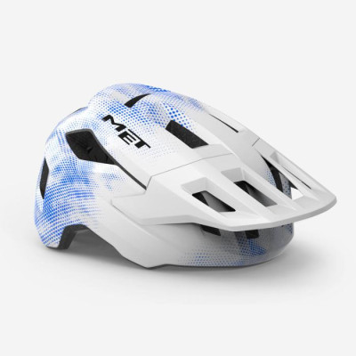 Casque MET Shelter Enfant Blanc/Bleu – Vélo & VTT Junior
