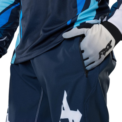 Pantalon Fox Ranger Foundry – VTT Homme Blanc/Bleu T30 Pantalon Fox Ranger Foundry – VTT Homme Blanc/Bleu T30