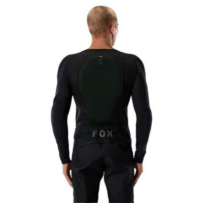 Gilet Fox Baseframe Pro LS Koroid noir protection VTT CE Gilet Fox Baseframe Pro LS Koroid noir protection VTT CE