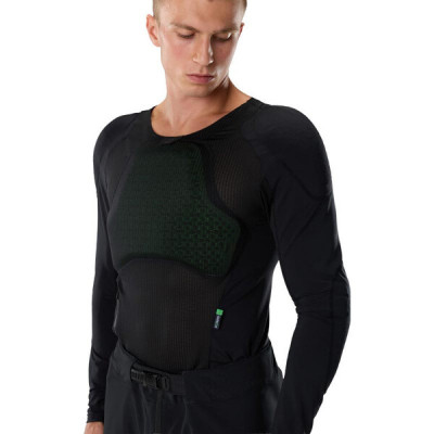 Gilet Fox Baseframe Pro LS Koroid noir protection VTT CE Gilet Fox Baseframe Pro LS Koroid noir protection VTT CE