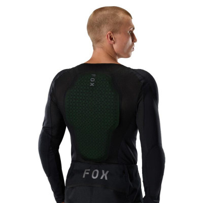 Gilet Fox Baseframe Pro LS Koroid noir protection VTT CE Gilet Fox Baseframe Pro LS Koroid noir protection VTT CE