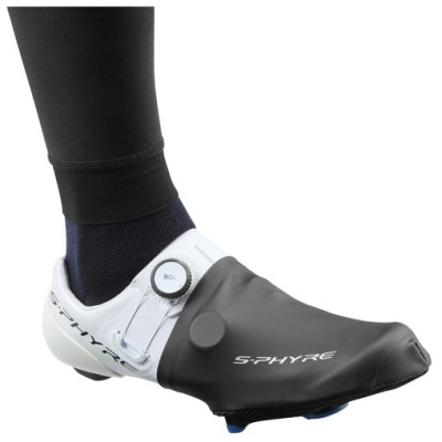 Couvre‑orteils Shimano S‑Phyre Noir – Vélo Route Coupe‑vent