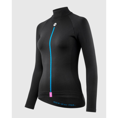 Sous-vêtement ASSOS Skin Layer LS Femme Hiver Noir Sous-vêtement ASSOS Skin Layer LS Femme Hiver Noir