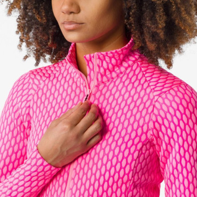 Maillot Castelli Ventra W Femme Thermique Vélo Route Rose Fluo