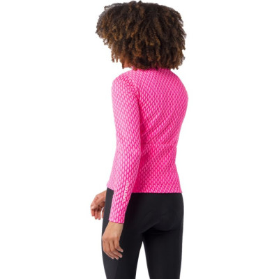 Maillot Castelli Ventra W Femme Thermique Vélo Route Rose Fluo