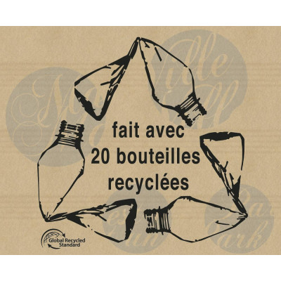 Cape pluie vélo SPAD FULAP jaune recyclée et stable