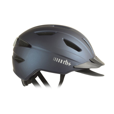 Casque vélo RH+ ZTL bleu LED visière amovible XS/M