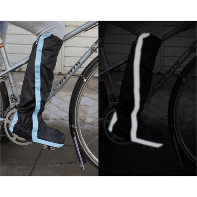 Couvre-chaussures vélo Savatsech noir/bleu - Spad