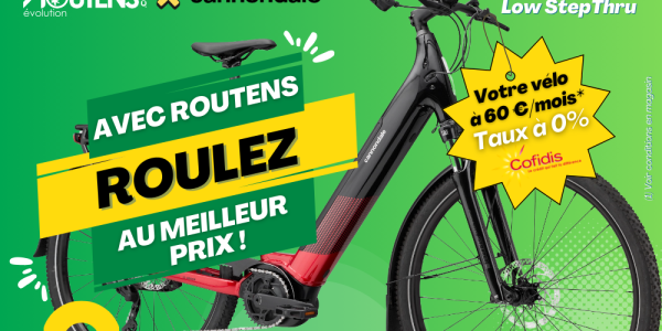 Roulez malin avec le VTC électrique Cannondale Tesoro Neo X2 Low StepThru chez Routens !